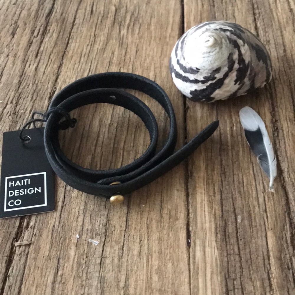 Double Wrap Leather Bracelet